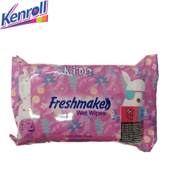 Салфетки влажные детские 72шт без крышки FRESHMAKER KIDS