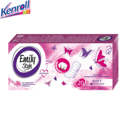 Прокладки ежедневные, тонкие,  без отдушек  Classic 20 шт  Emily Style ДОН 														
