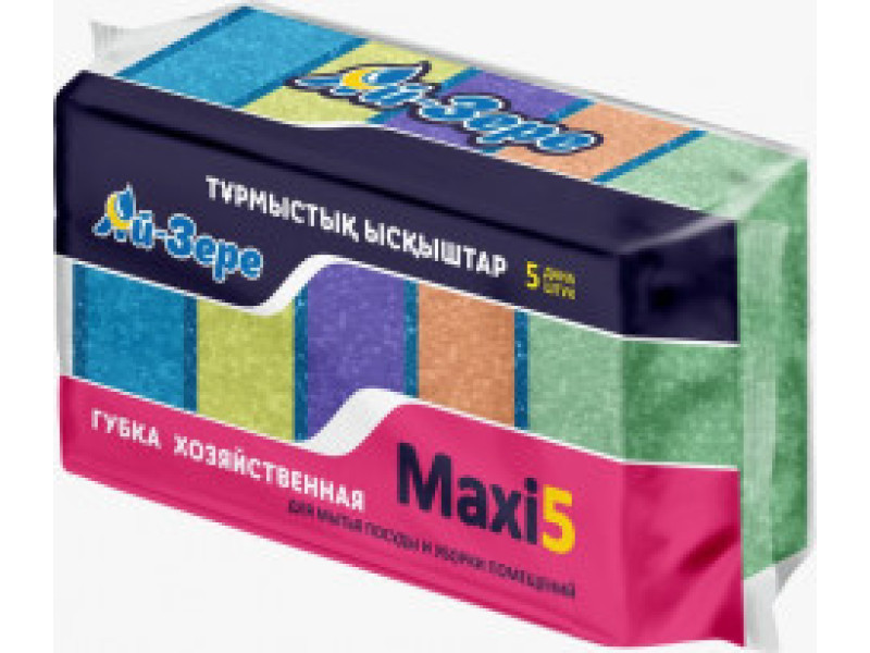 Губки для мытья посуды MAXI 5 Губки для мытья посуды MAXI 5