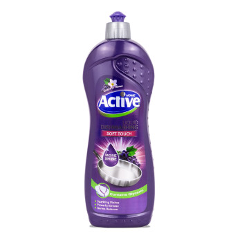 Гель для мытья посуды с глицерином Виноград/Цветы 750 мл ACTIVE