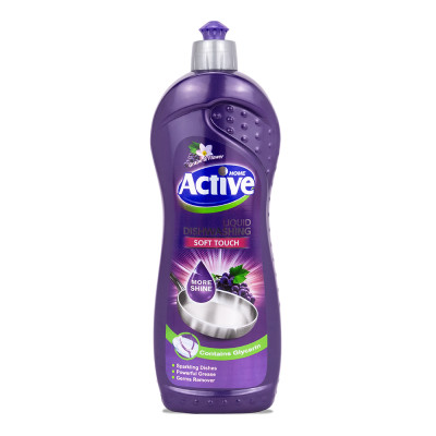 Гель для мытья посуды с глицерином Виноград/Цветы 750 мл ACTIVE