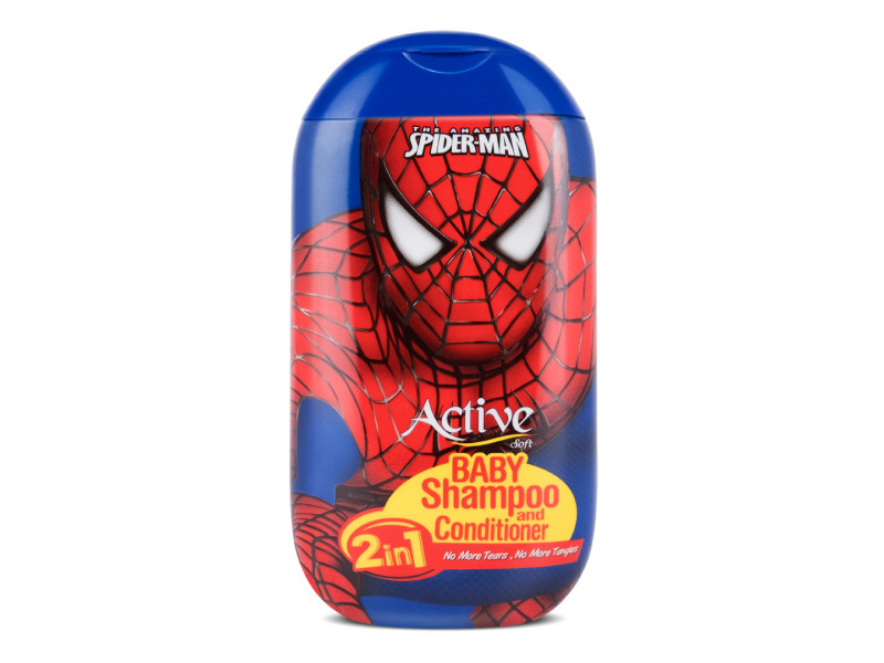 Детский шампунь и кондиционер 2в1 Человек паук 280 мл ACTIVE