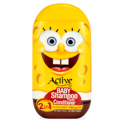 Детский шампунь и кондиционер 2в1 Губка Боб 280 мл ACTIVE