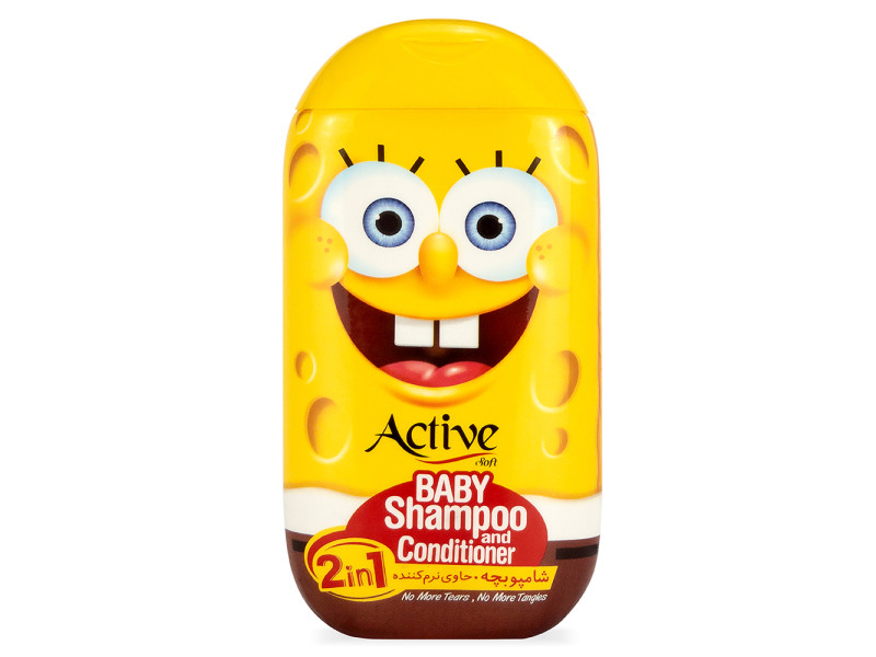 Детский шампунь и кондиционер 2в1 Губка Боб 280 мл ACTIVE