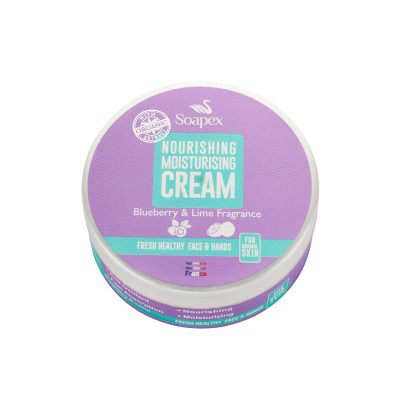 Крем для рук и лица Черника и Лайм  220 гр SOAPEX