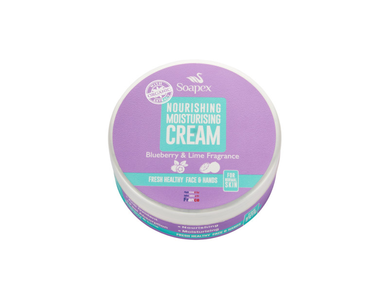 Крем для рук и лица Черника и Лайм  220 гр SOAPEX
