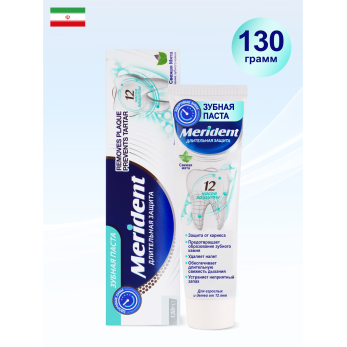 Зубная паста WHITENING Свежая мята длительная защита  130 гр MERIDENT