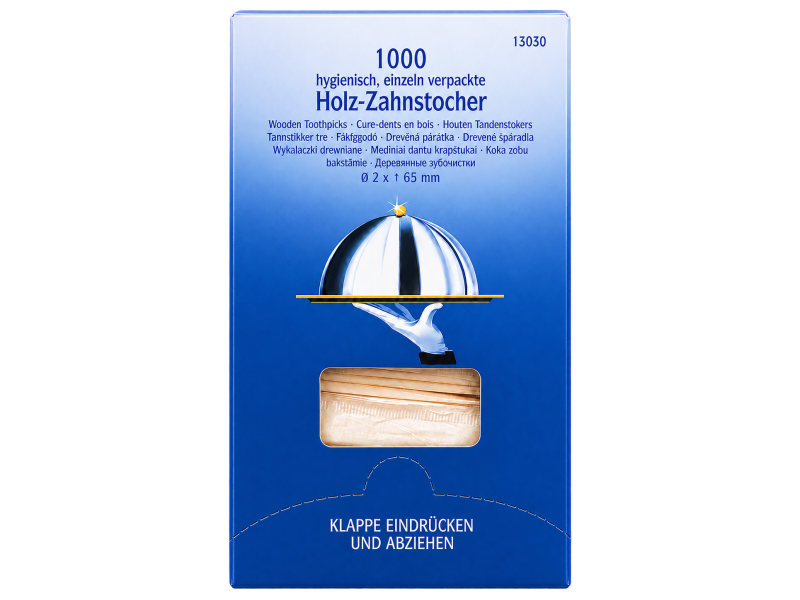 Holz-Zahnstocher - Зубочистки